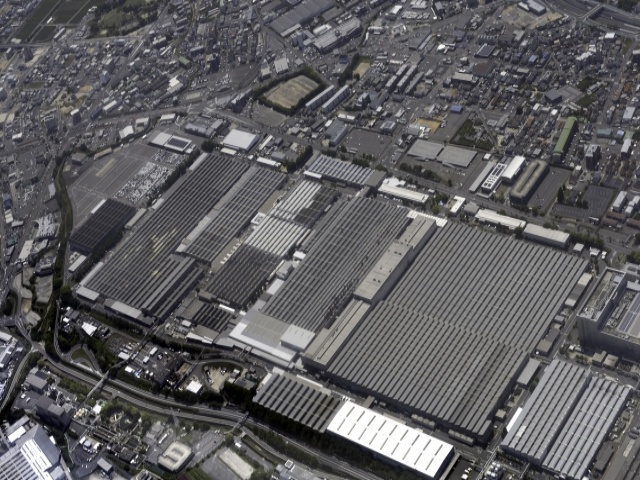 愛知県の自動車工場