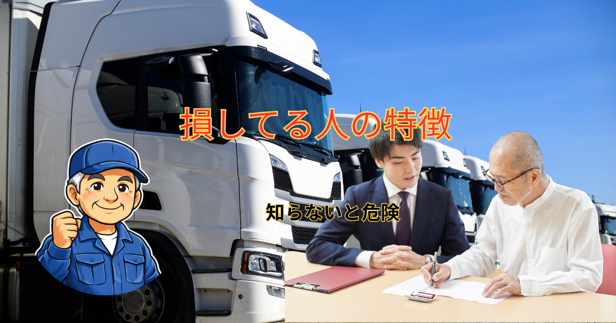 損してる人の特徴